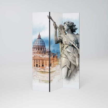 MYSTICAL CITYSCAPE RELIC Dekorativ rumsavdelare – 3 paneler