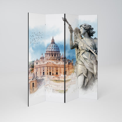 MYSTICAL CITYSCAPE RELIC Rumsavdelare 4 paneler