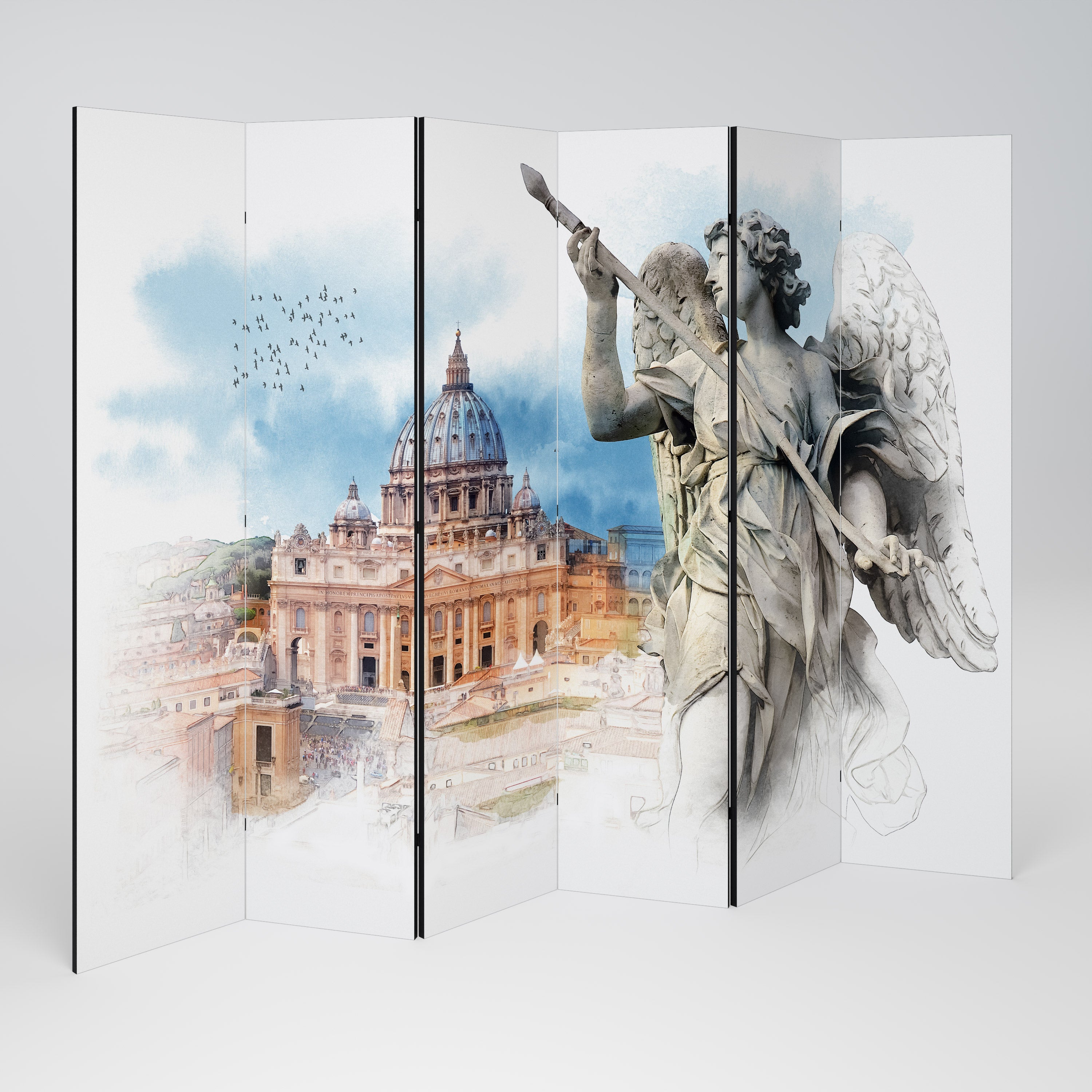 MYSTICAL CITYSCAPE RELIC Rumsavdelare 6 paneler