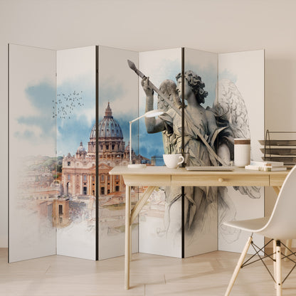 MYSTICAL CITYSCAPE RELIC 6-Panel Room Divider