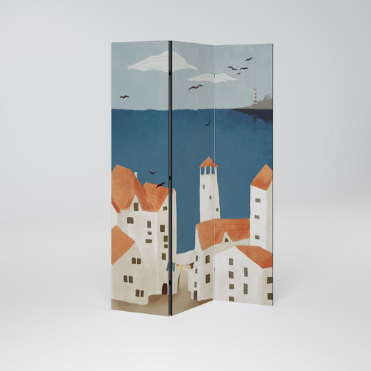 COASTLAND VILLAGE Dekorativ rumsavdelare – 3 paneler
