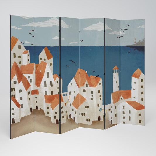 COASTLAND VILLAGE Dekorativ rumsavdelare med 6 paneler