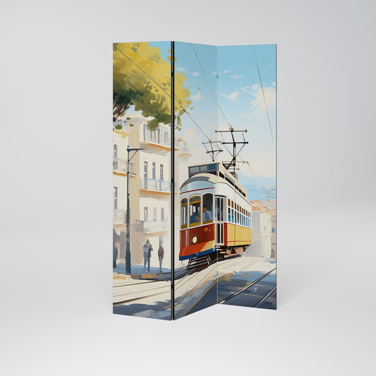 TRAMWAY DREAMSCAPE Dekorativ rumsavdelare med 3 paneler