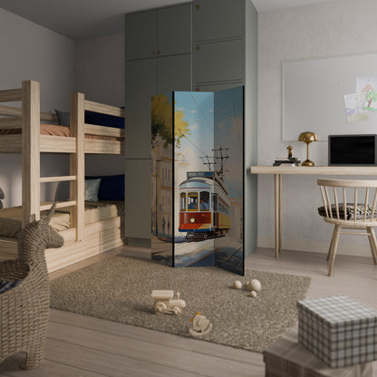 TRAMWAY DREAMSCAPE Dekorativ rumsavdelare med 3 paneler