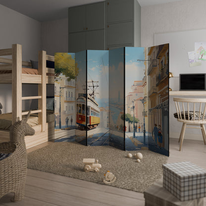 TRAMWAY DREAMSCAPE Dekorativ rumsavdelare med 6 paneler