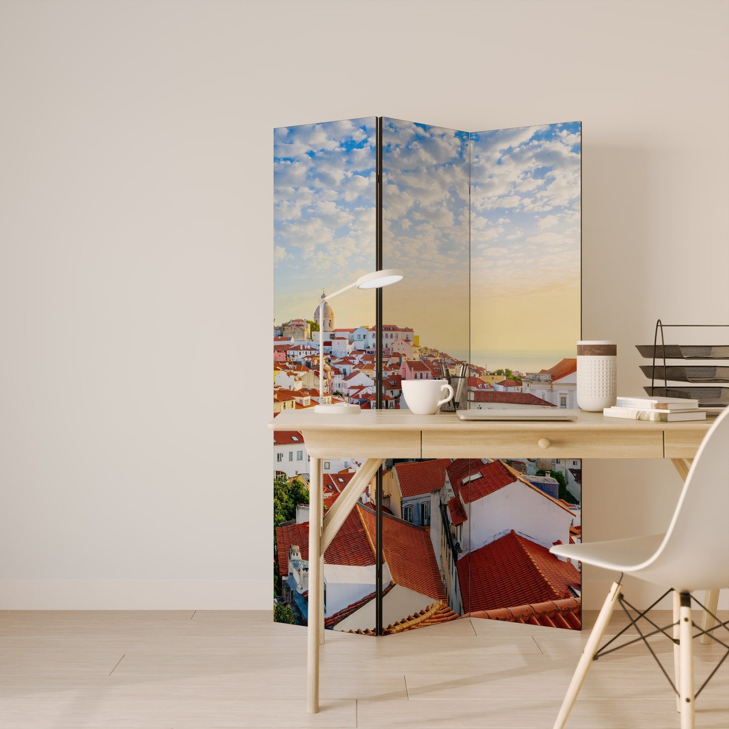 ROOFTOP RADIANCE Dekorativ rumsavdelare med 3 paneler
