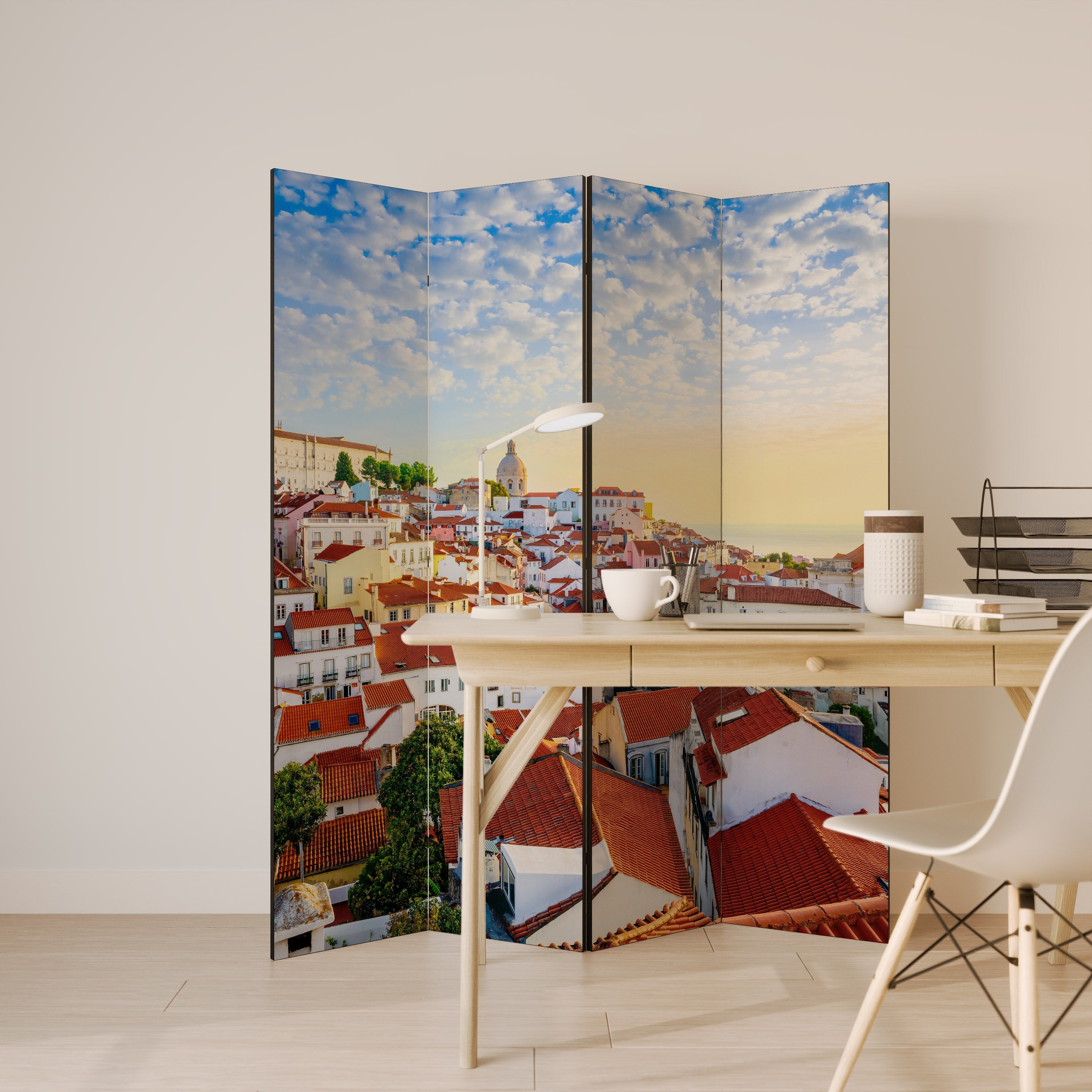 ROOFTOP RADIANCE Dekorativ rumsavdelare med 4 paneler
