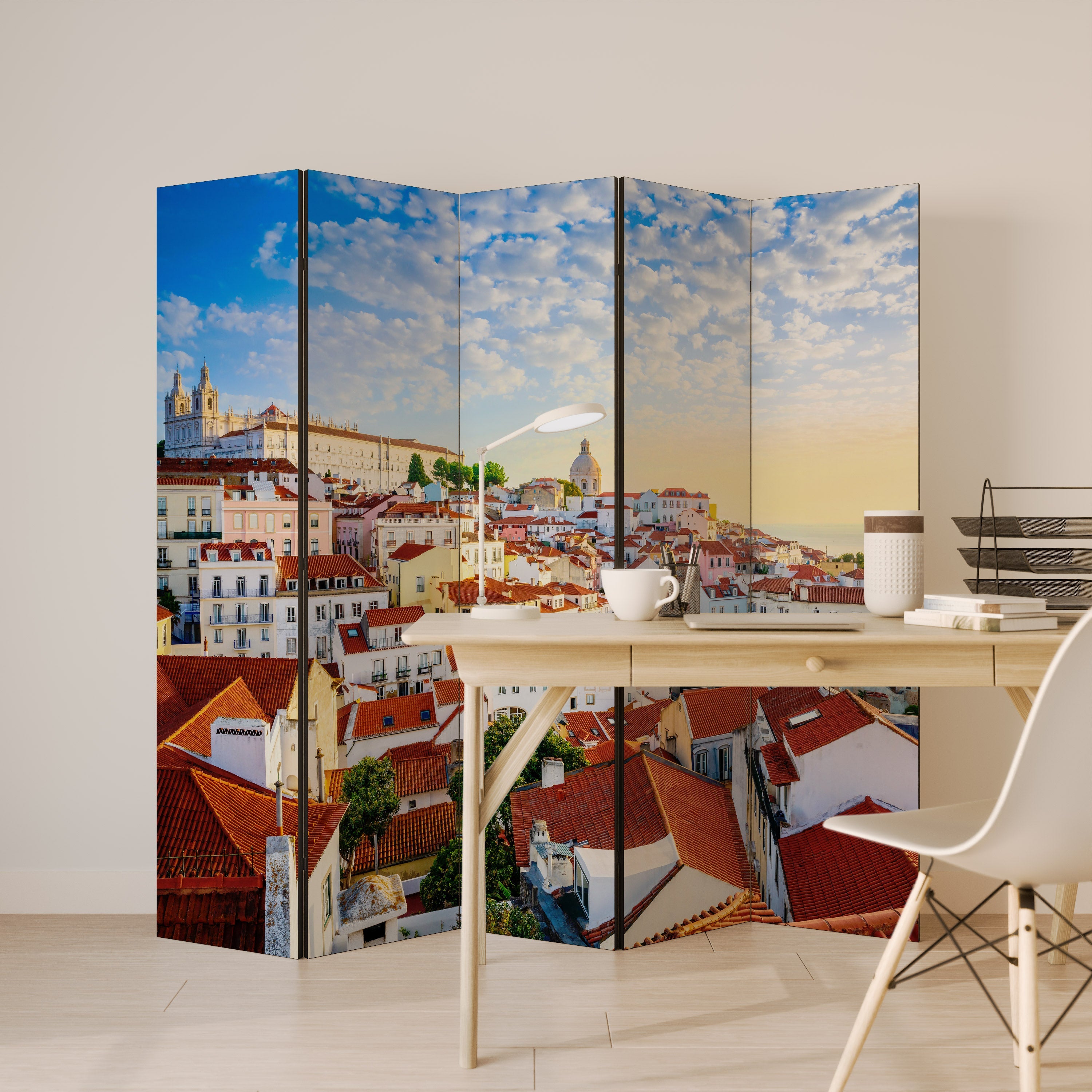 ROOFTOP RADIANCE Dekorativ rumsavdelare med 5 paneler