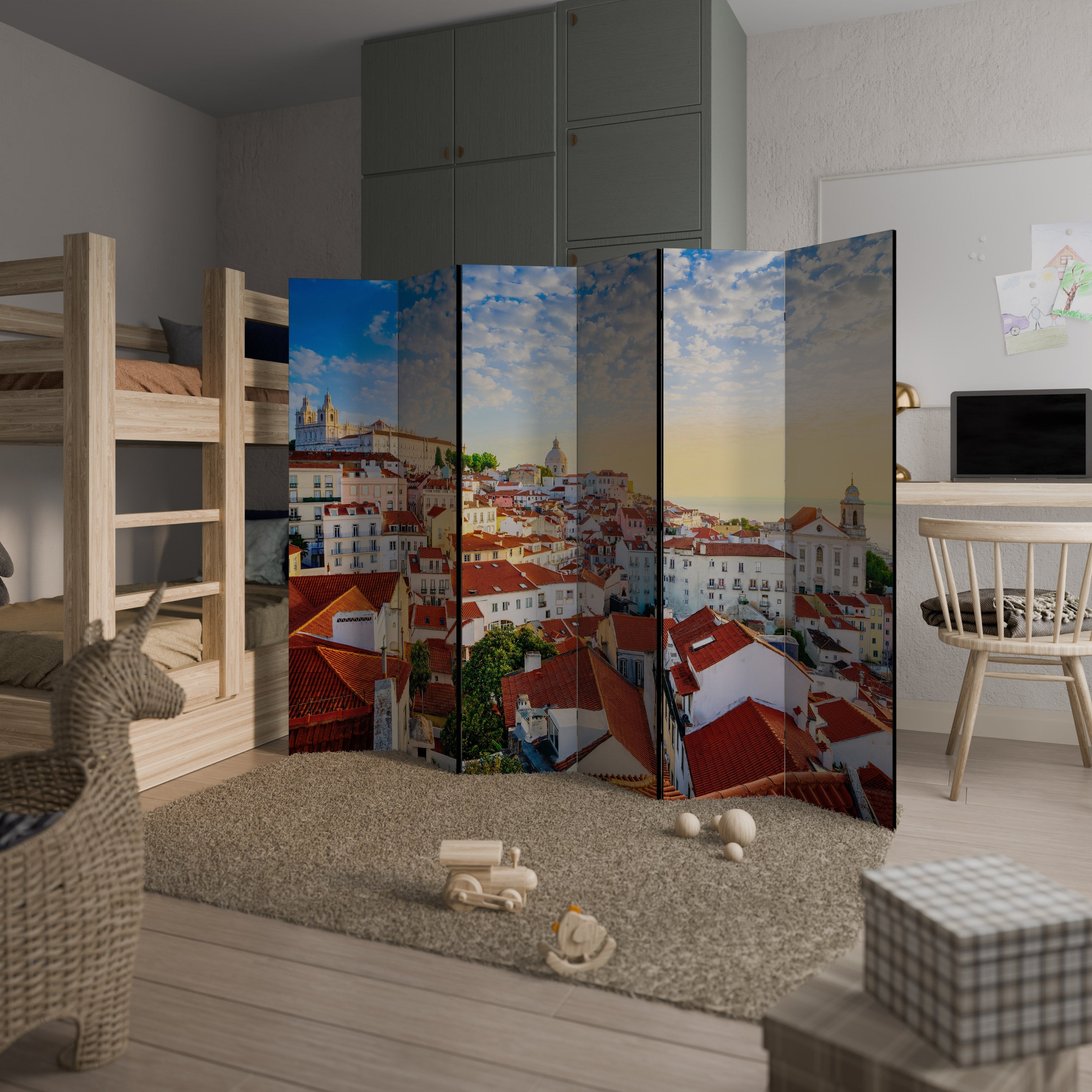 ROOFTOP RADIANCE Dekorativ rumsavdelare med 6 paneler