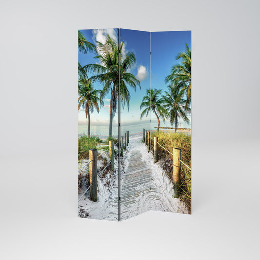 BREEZY COASTAL RETREAT Dekorativ rumsavdelare med 3 paneler