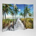 BREEZY COASTAL RETREAT 6-Panel Room Divider