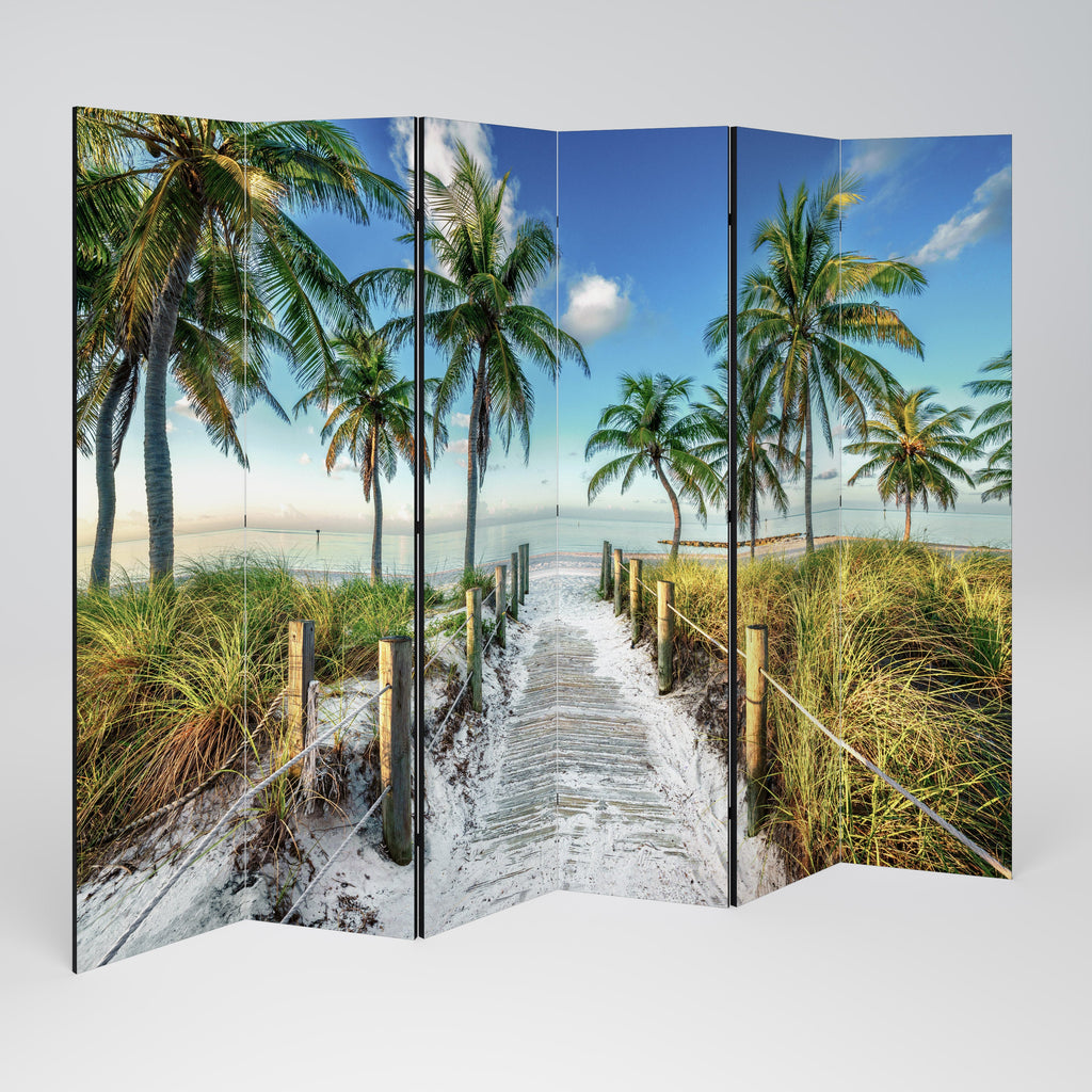 BREEZY COASTAL RETREAT Dekorativ rumsavdelare med 6 paneler
