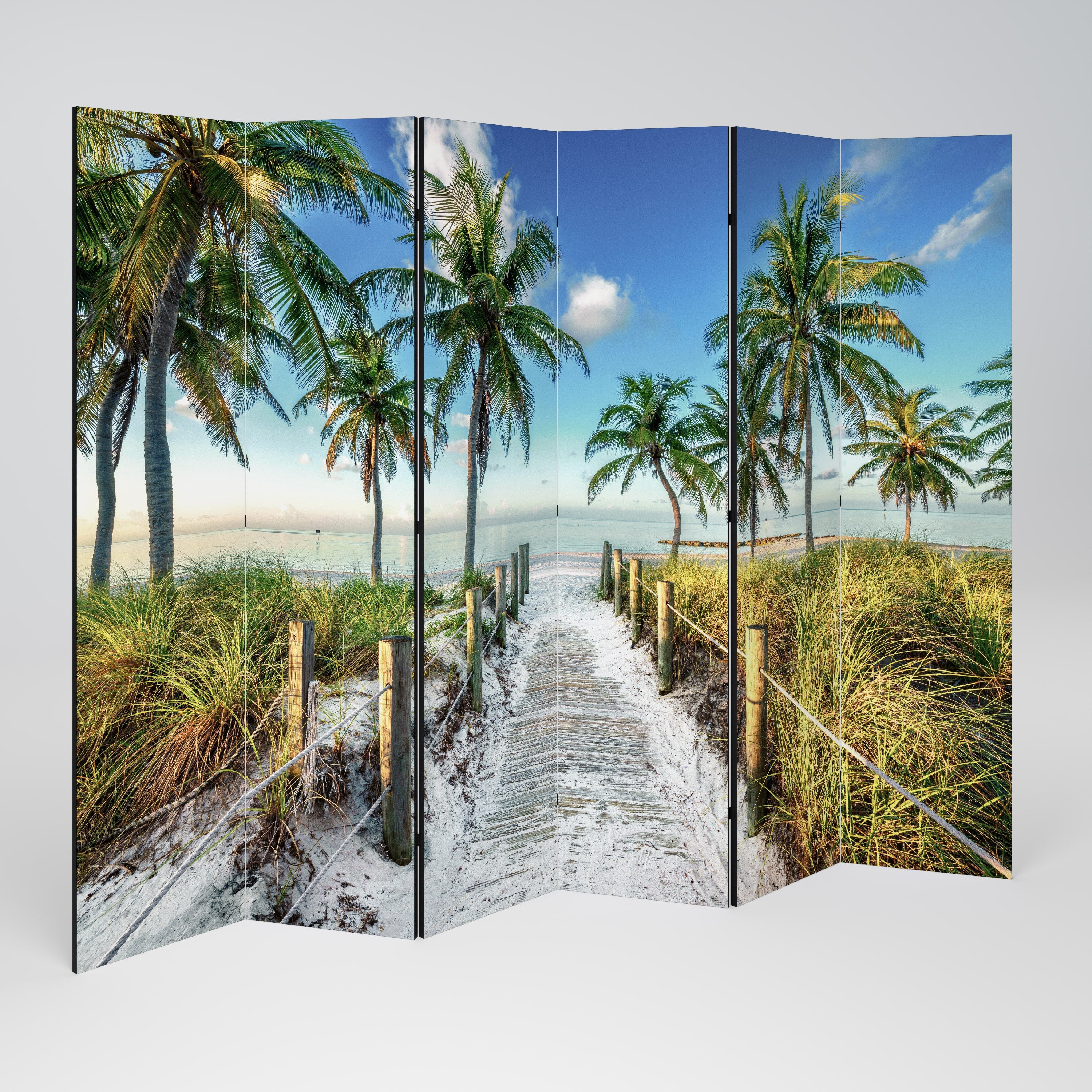 BREEZY COASTAL RETREAT Dekorativ rumsavdelare med 6 paneler