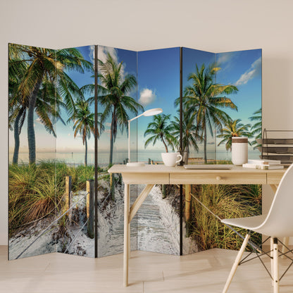 BREEZY COASTAL RETREAT Dekorativ rumsavdelare med 6 paneler