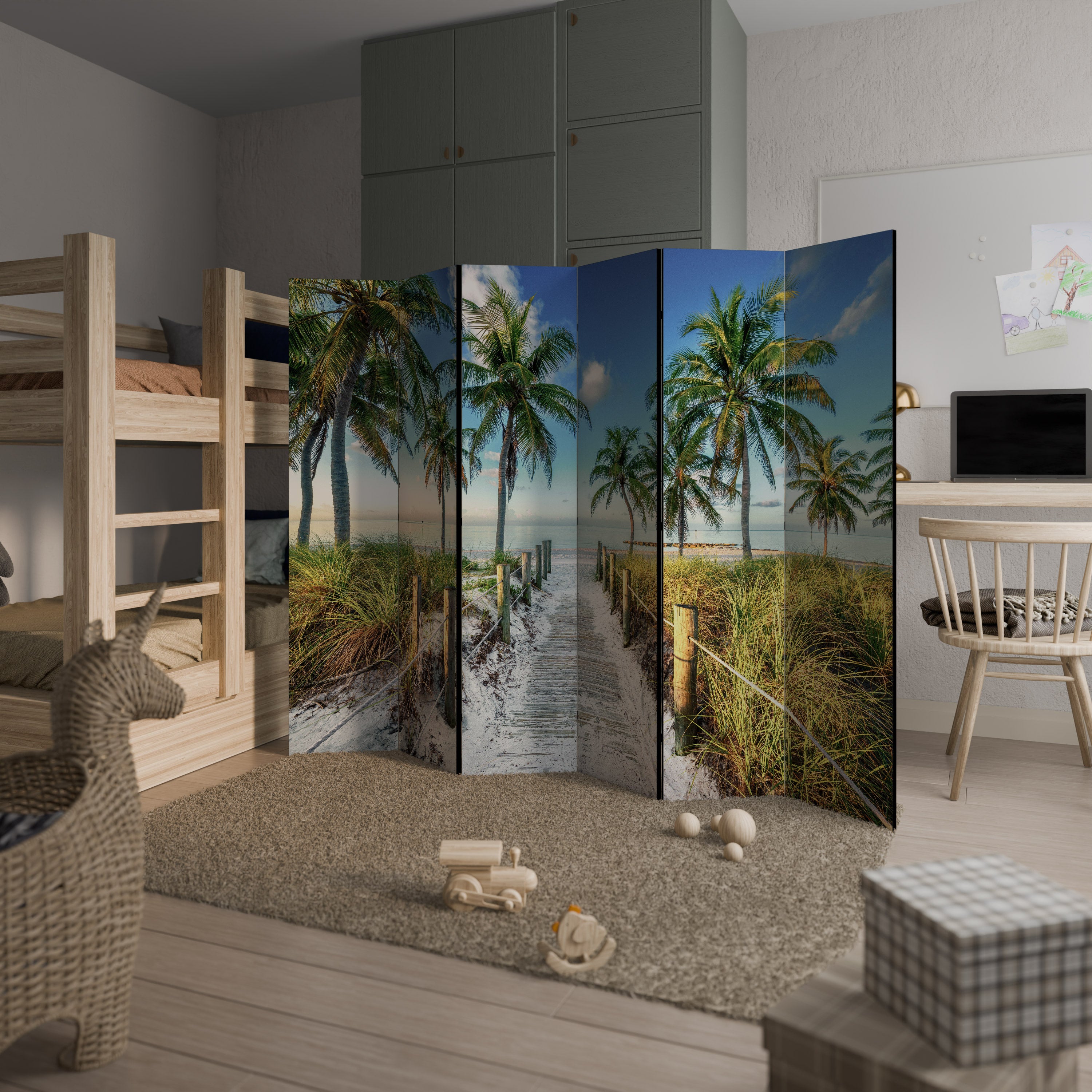 BREEZY COASTAL RETREAT Rumsavdelare 6 paneler