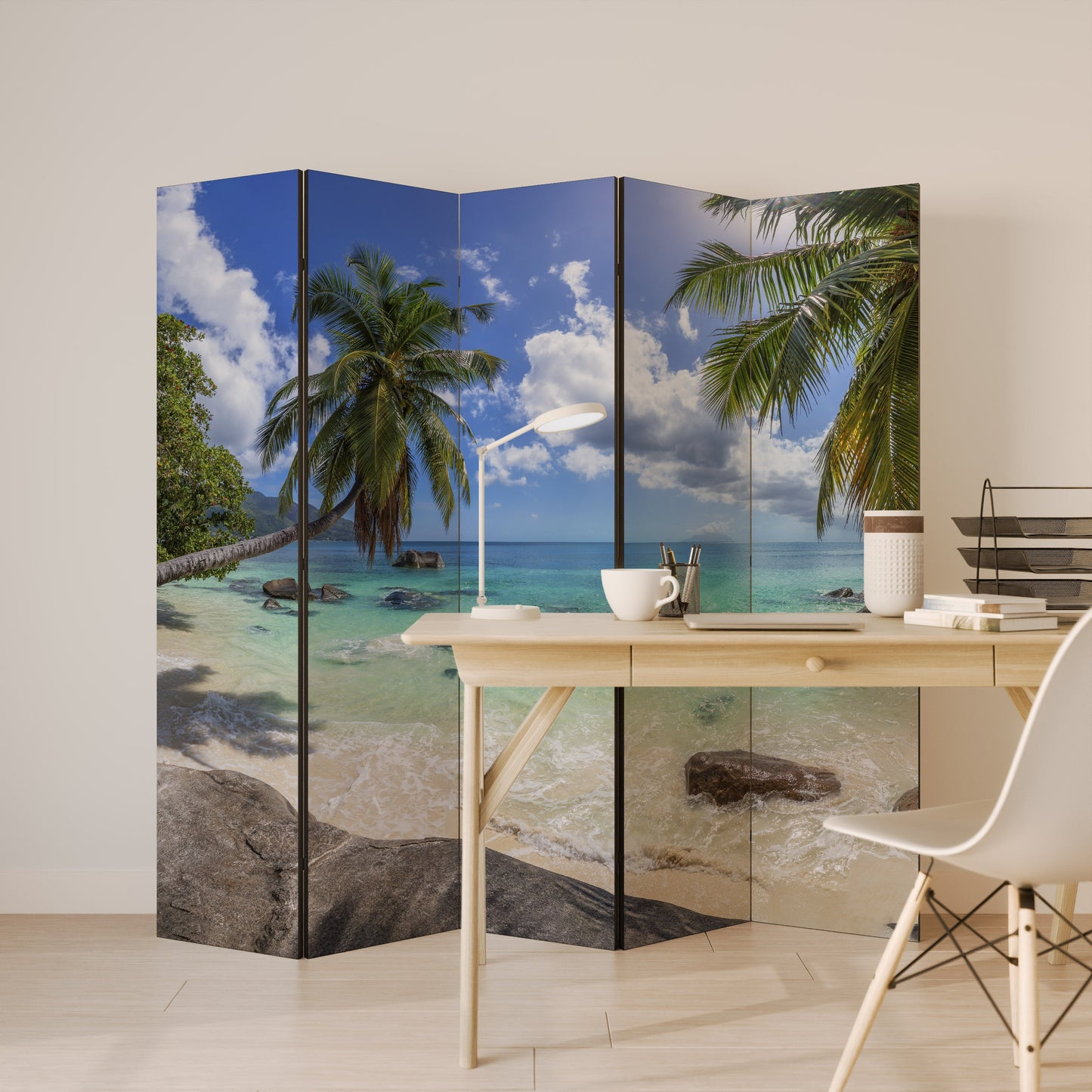 OASIS OF CALM Dekorativ rumsavdelare med 5 paneler