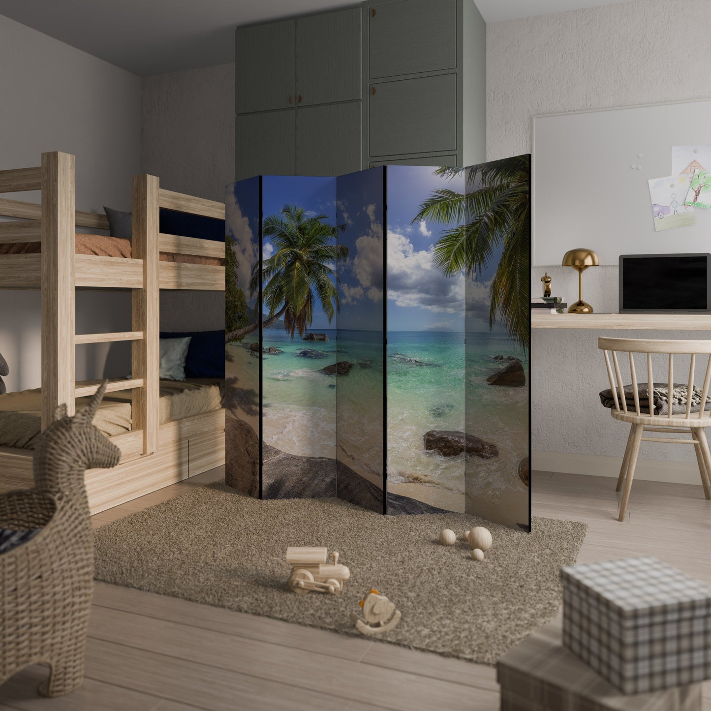 OASIS OF CALM Dekorativ rumsavdelare med 5 paneler