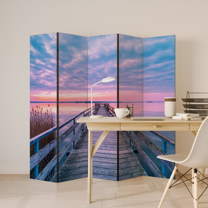PASTEL PROMENADE Dekorativ rumsavdelare – 5 paneler