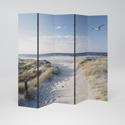 SEASIDE DREAMING Dekorativ rumsavdelare med 5 paneler