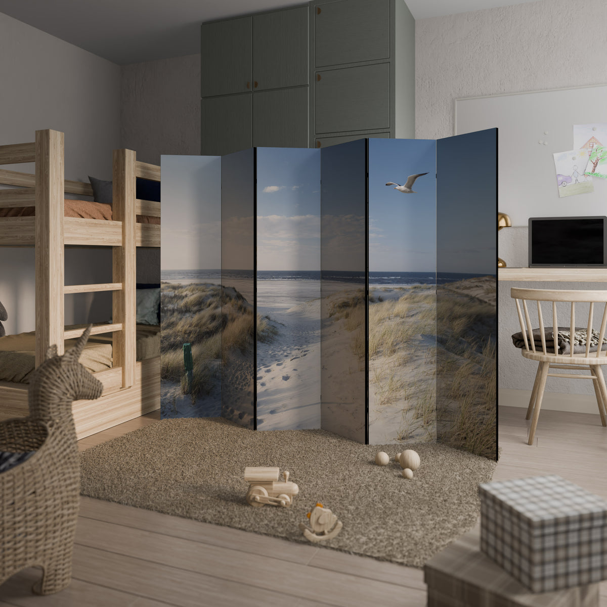 SEASIDE DREAMING Rumsavdelare 6 paneler