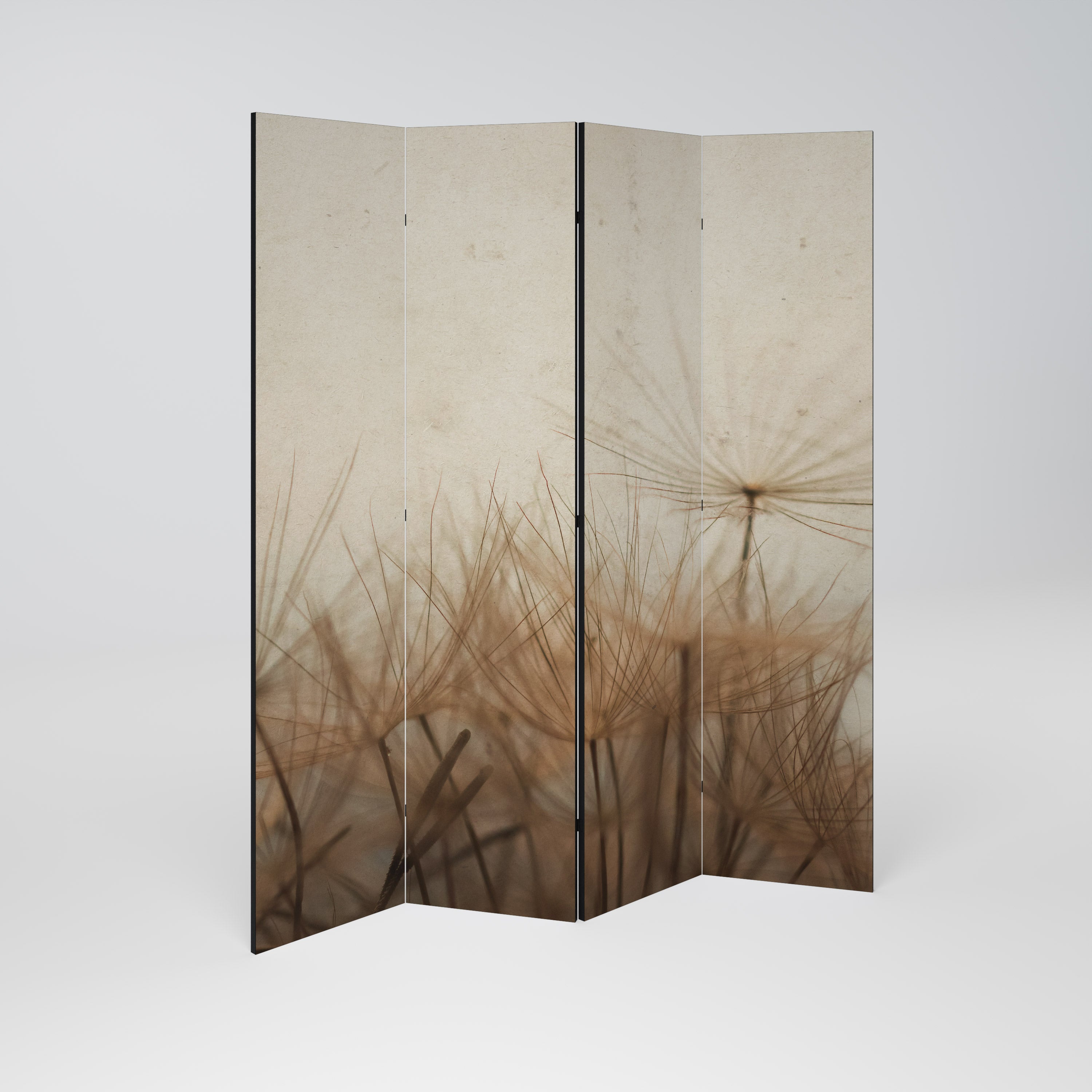 Dekorativ rumsavdelare med 4 paneler EARTH BREATH