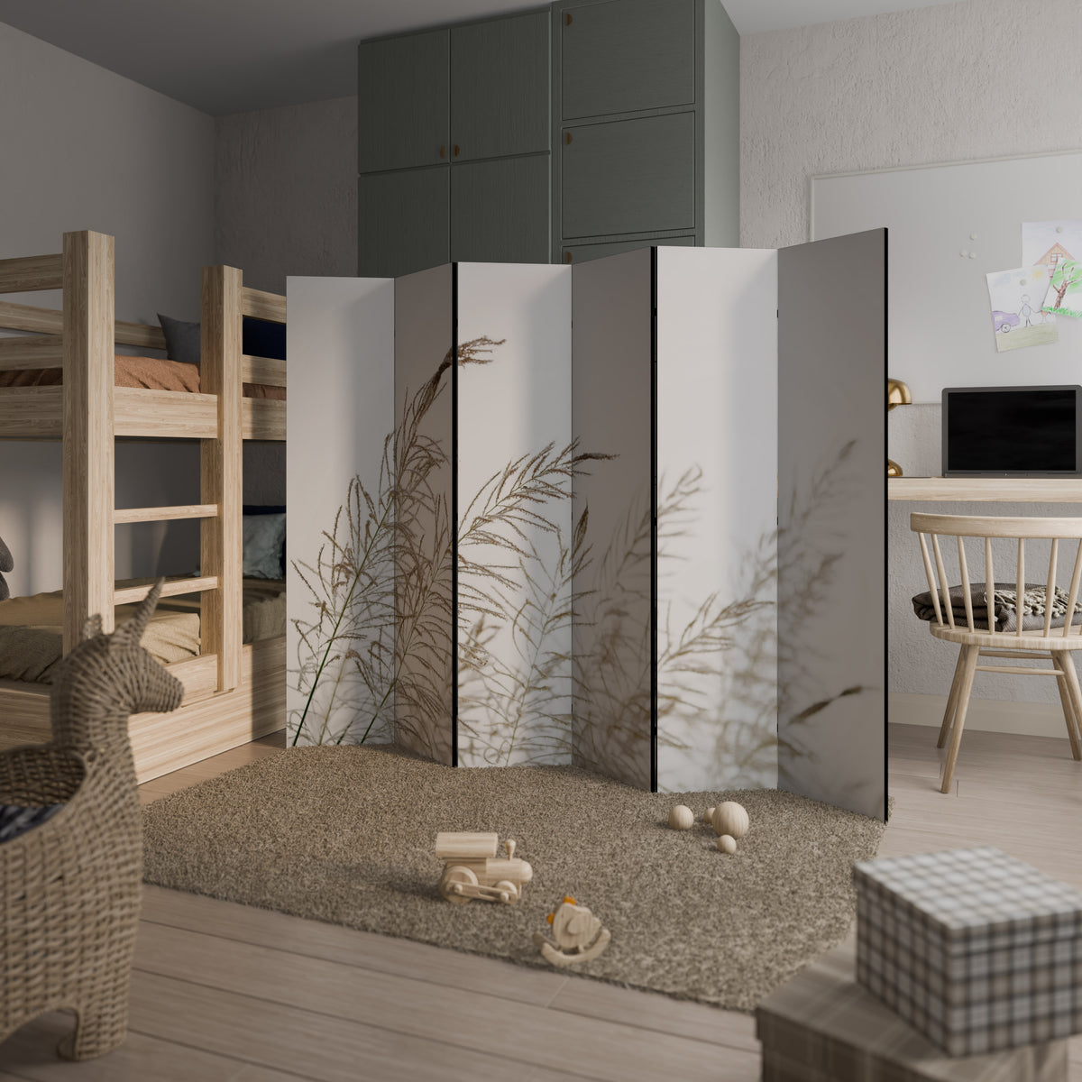 WHISPERING WINDS 6-Panel Room Divider