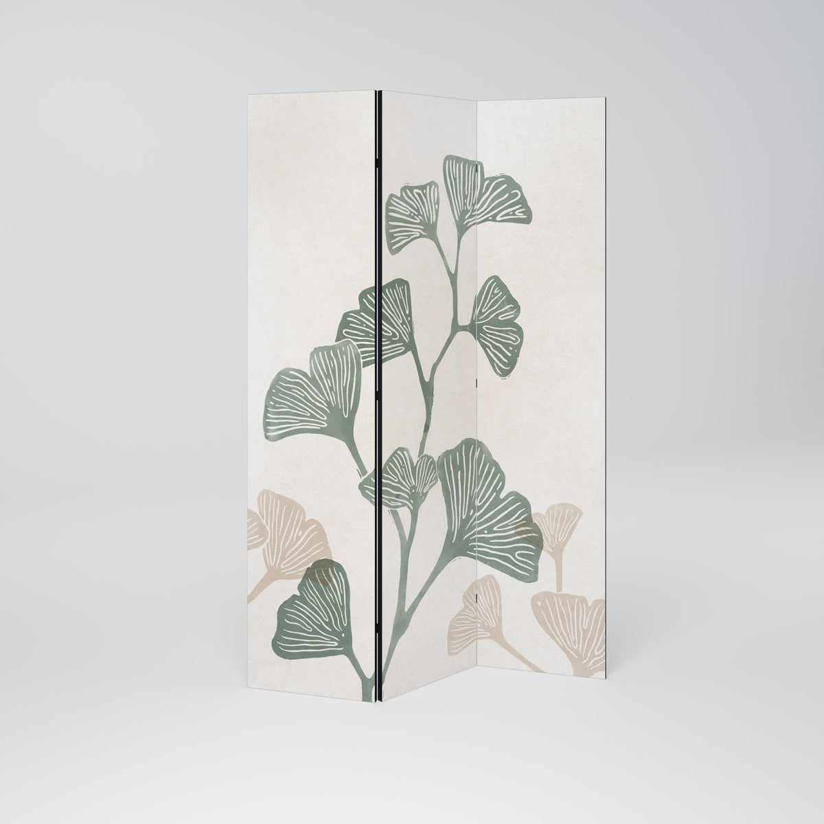 THE GOST OF GINKGO Dekorativ rumsavdelare – 3 paneler