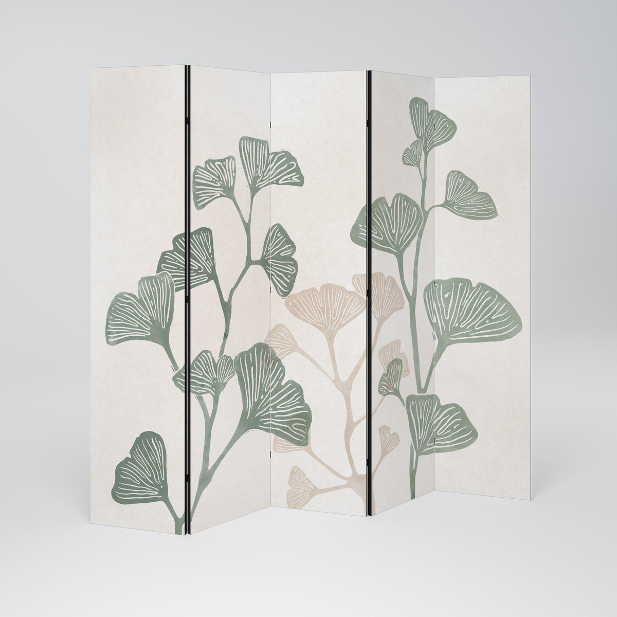 THE GOST OF GINKGO Dekorativ rumsavdelare – 5 paneler