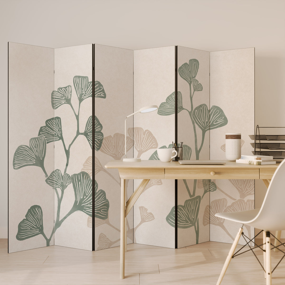 THE GOST OF GINKGO Rumsavdelare 6 paneler
