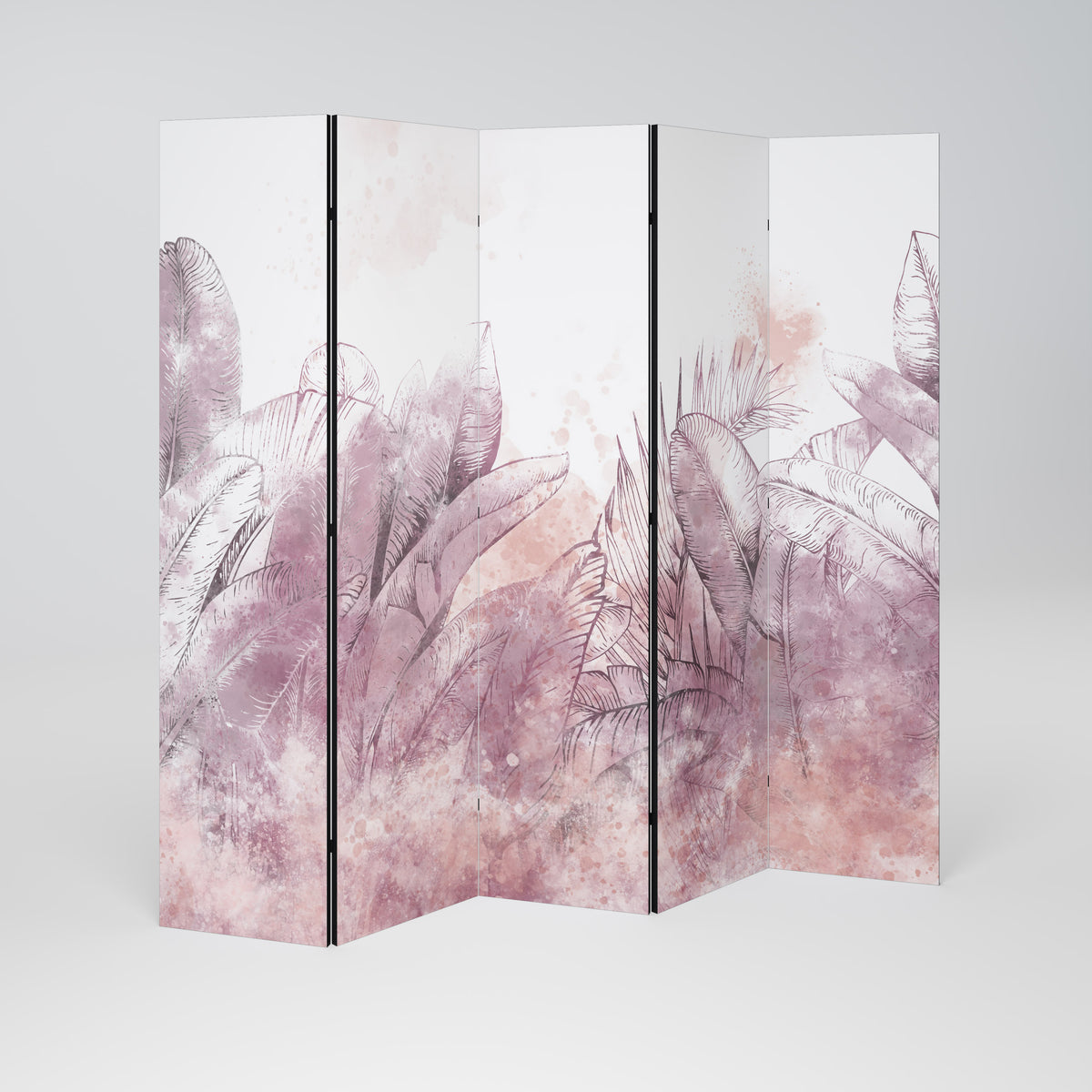 TROPICAL GLAM Dekorativ rumsavdelare – 5 paneler
