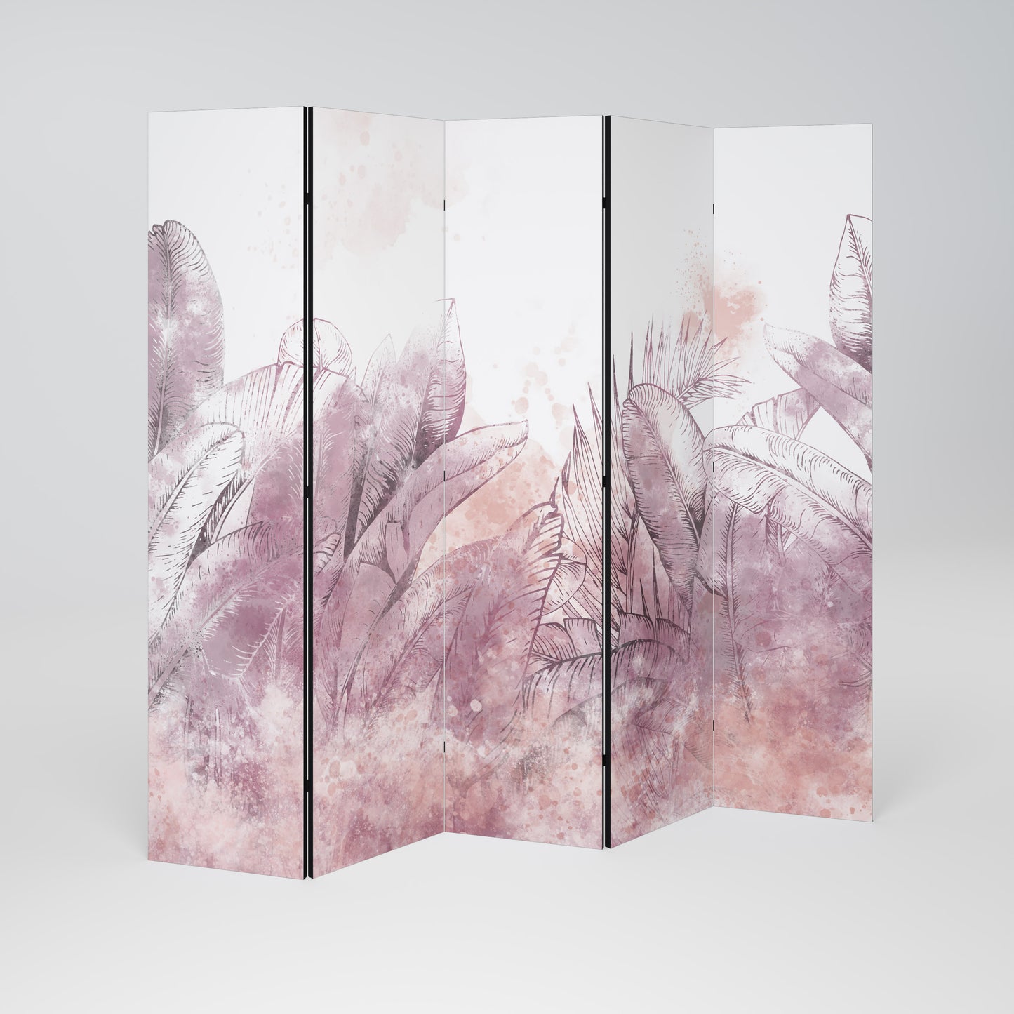 TROPICAL GLAM Dekorativ rumsavdelare – 5 paneler