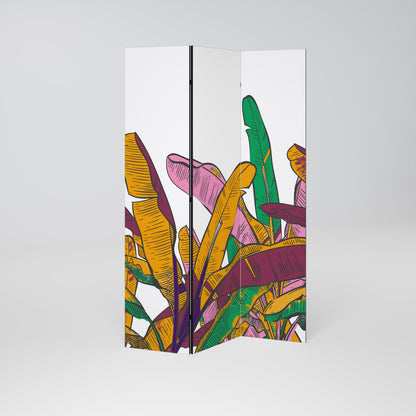 TROPICAL GLOW Dekorativ rumsavdelare – 3 paneler