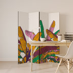 TROPICAL GLOW Rumsavdelare 4 paneler