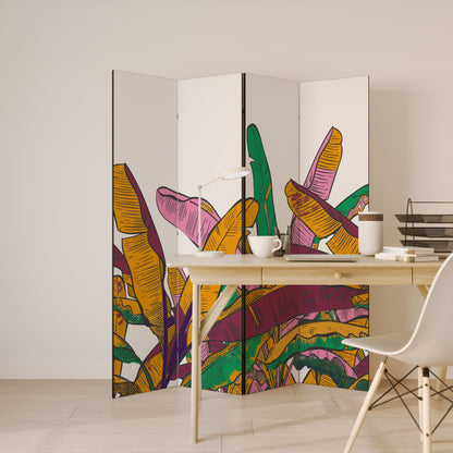 TROPICAL GLOW 4-Panel Room Divider