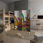 TROPICAL GLOW Rumsavdelare 4 paneler