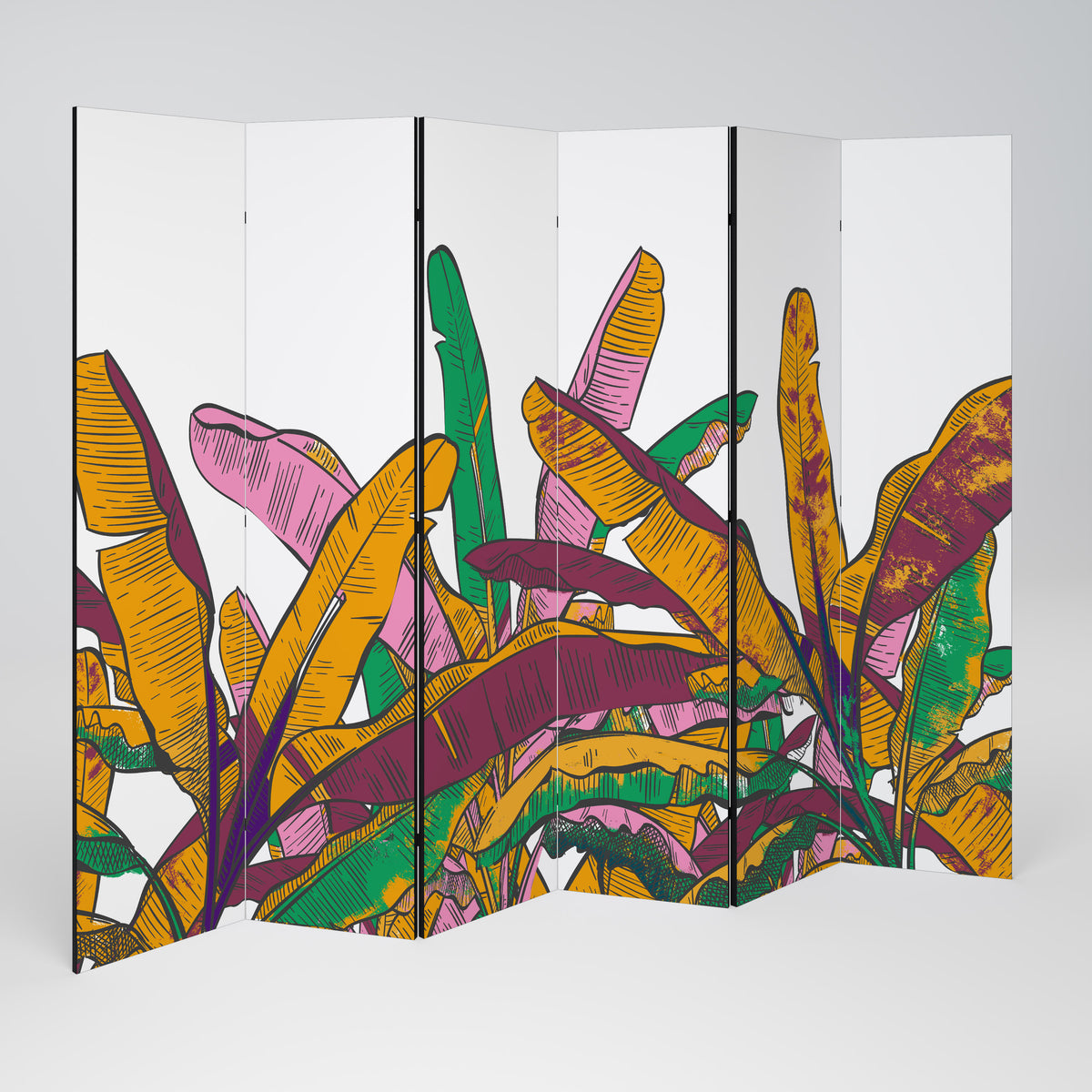 TROPICAL GLOW Rumsavdelare 6 paneler
