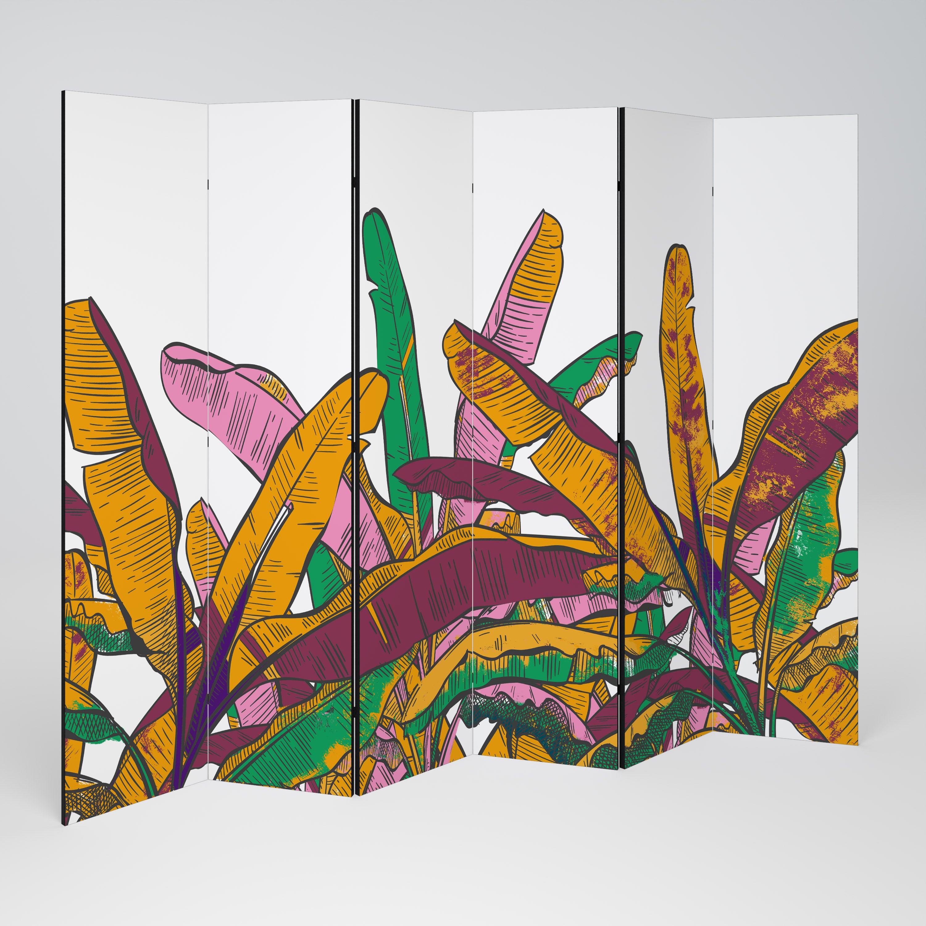 TROPICAL GLOW Rumsavdelare 6 paneler