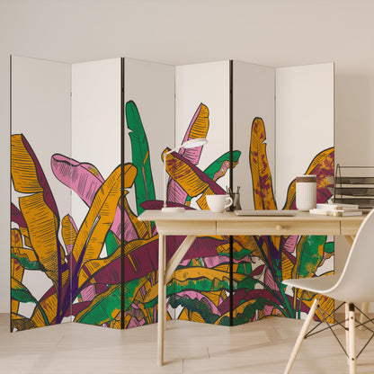 TROPICAL GLOW Rumsavdelare 6 paneler