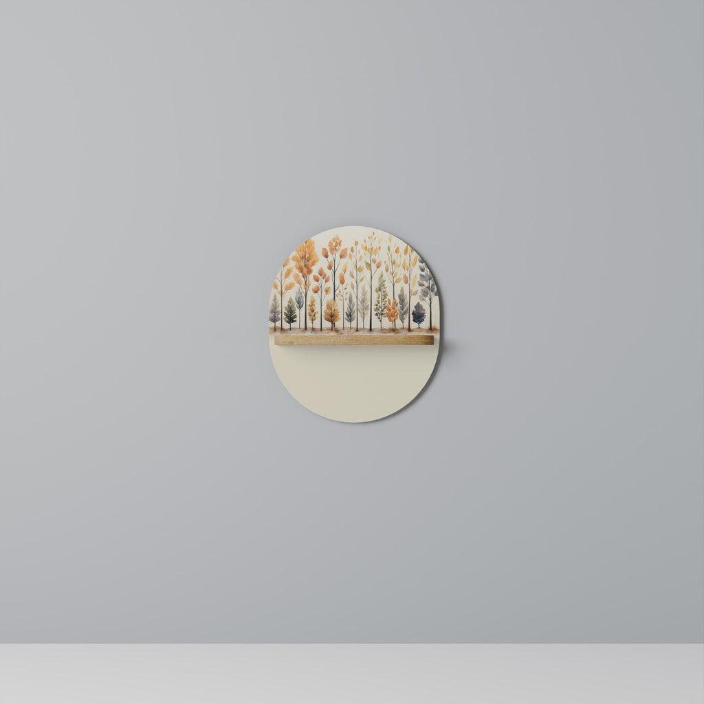 HÖSTSKOG Oval Konsthylla I Ekeffekt
