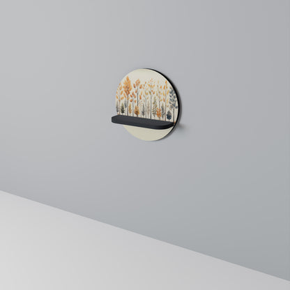 HÖSTSKOG Rund Konsthylla I Svart Finish