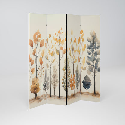AUTUMN FOREST Rumsavdelare 4 paneler
