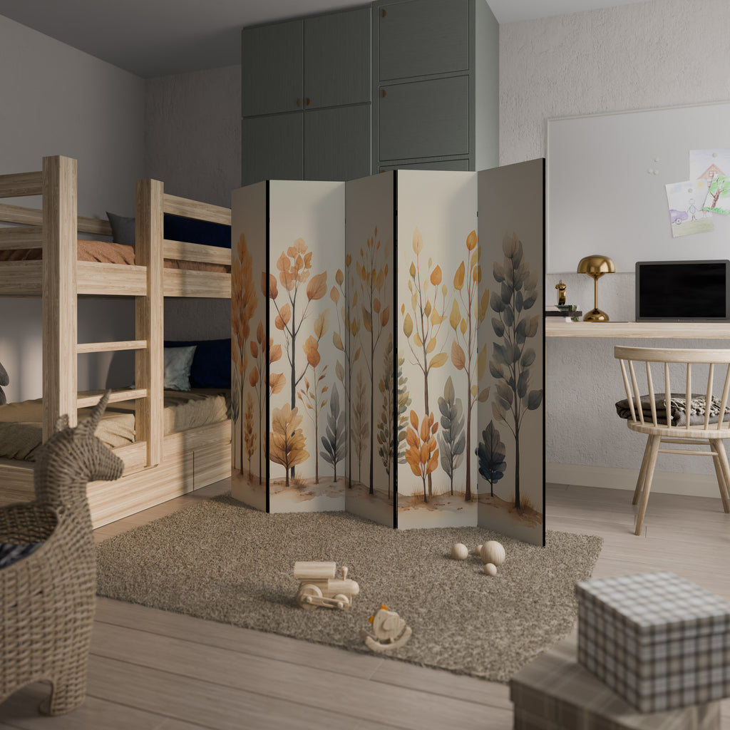 AUTUMN FOREST 5-Panel Room Divider