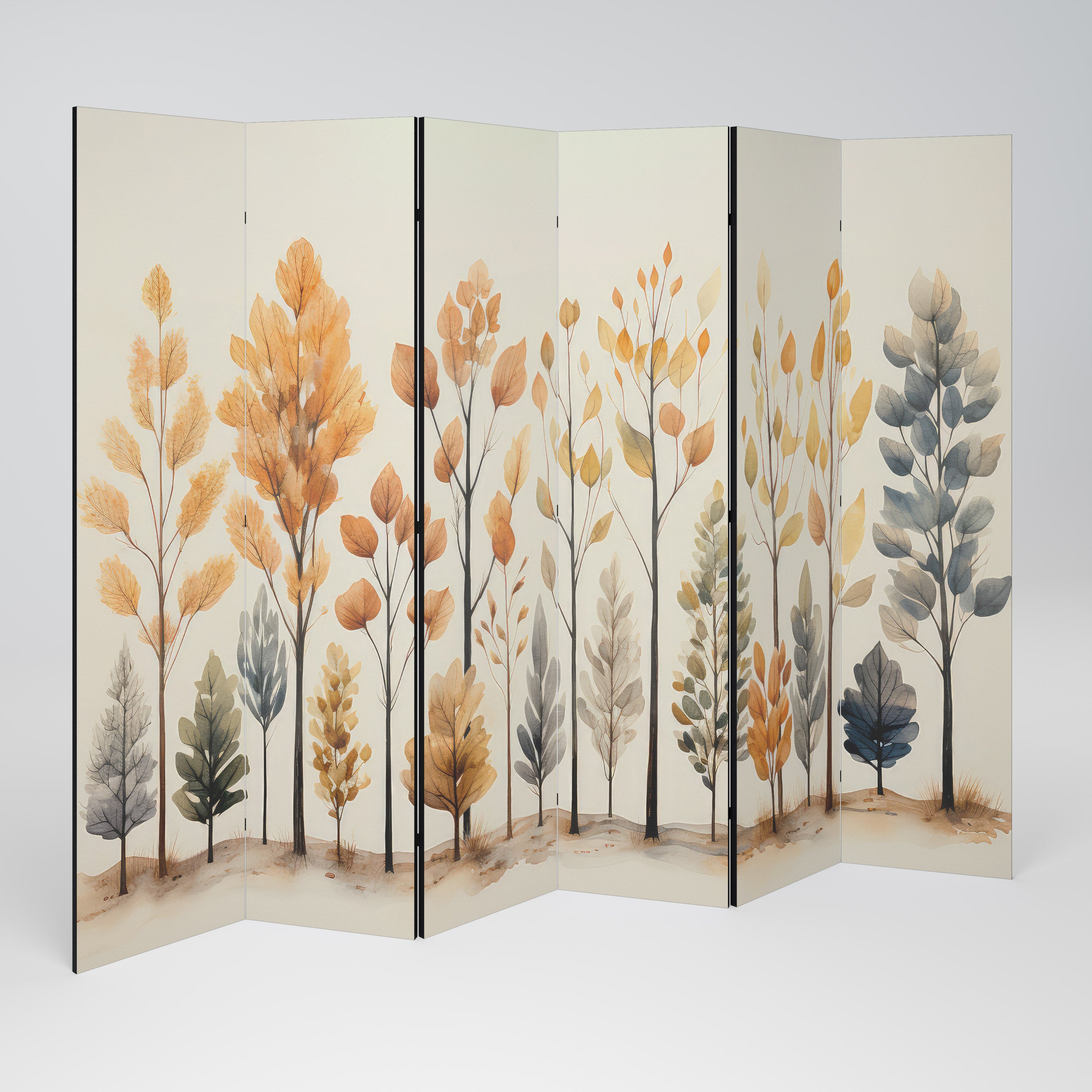 AUTUMN FOREST Rumsavdelare 6 paneler