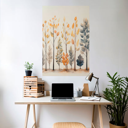 HÖSTSKOG, självhäftande poster