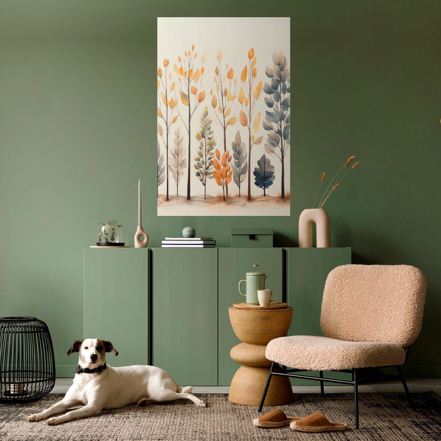HÖSTSKOG, självhäftande poster