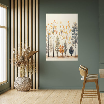 HÖSTSKOG, självhäftande poster