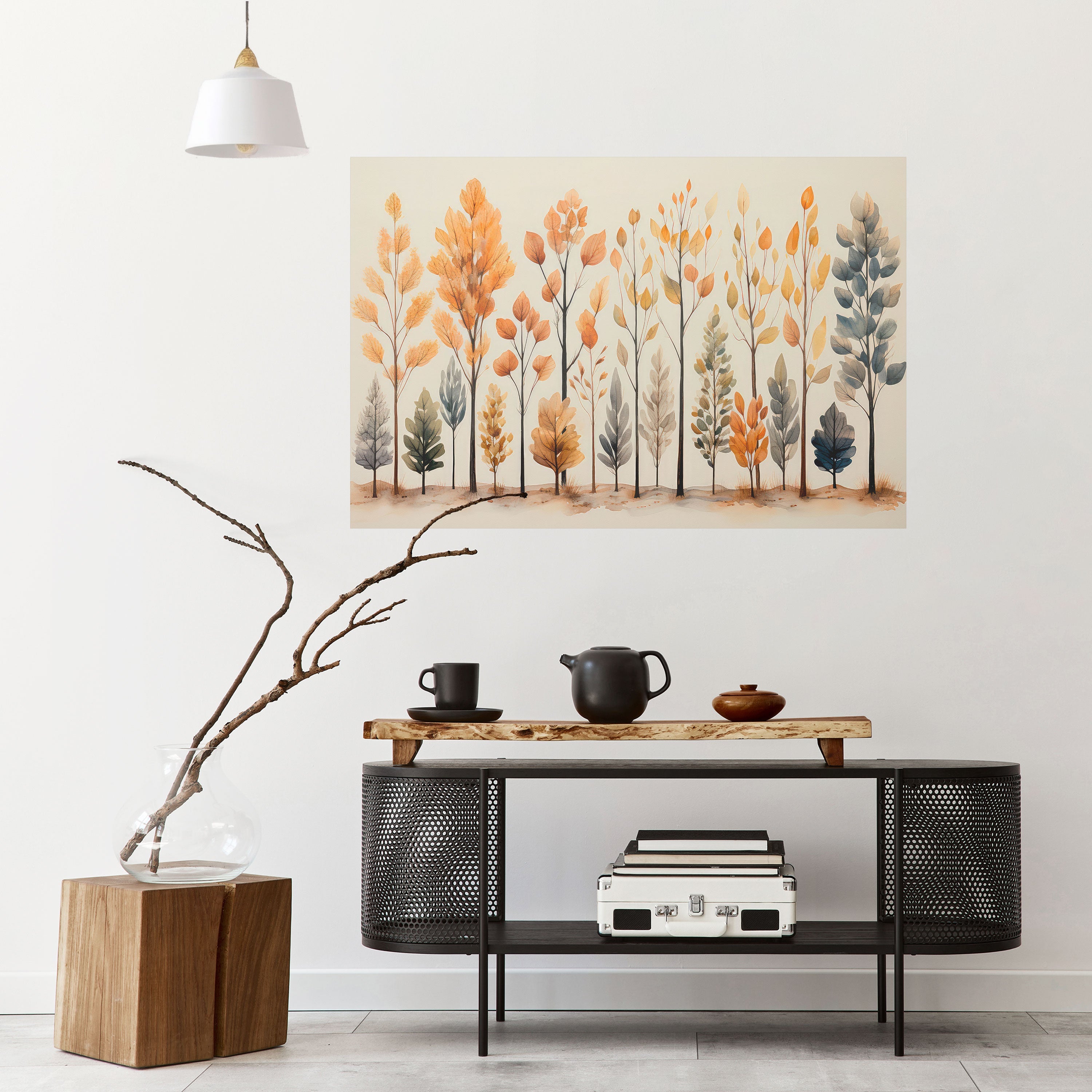 HÖSTSKOG, skalbar och självhäftande poster