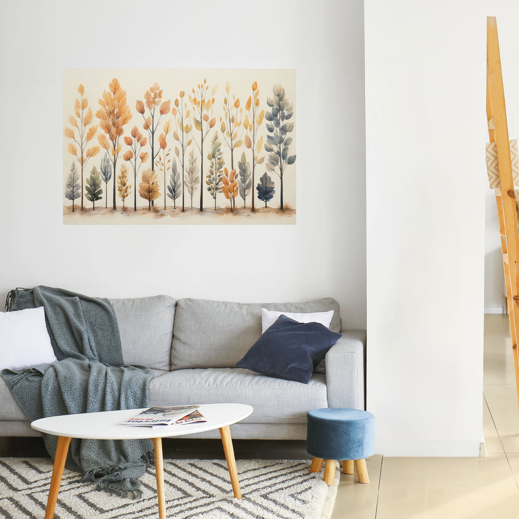 HÖSTSKOG, skalbar och självhäftande poster