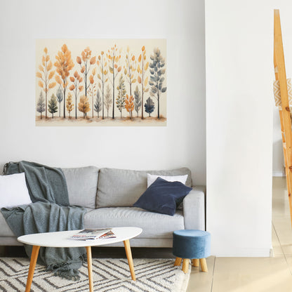 HÖSTSKOG, skalbar och självhäftande poster