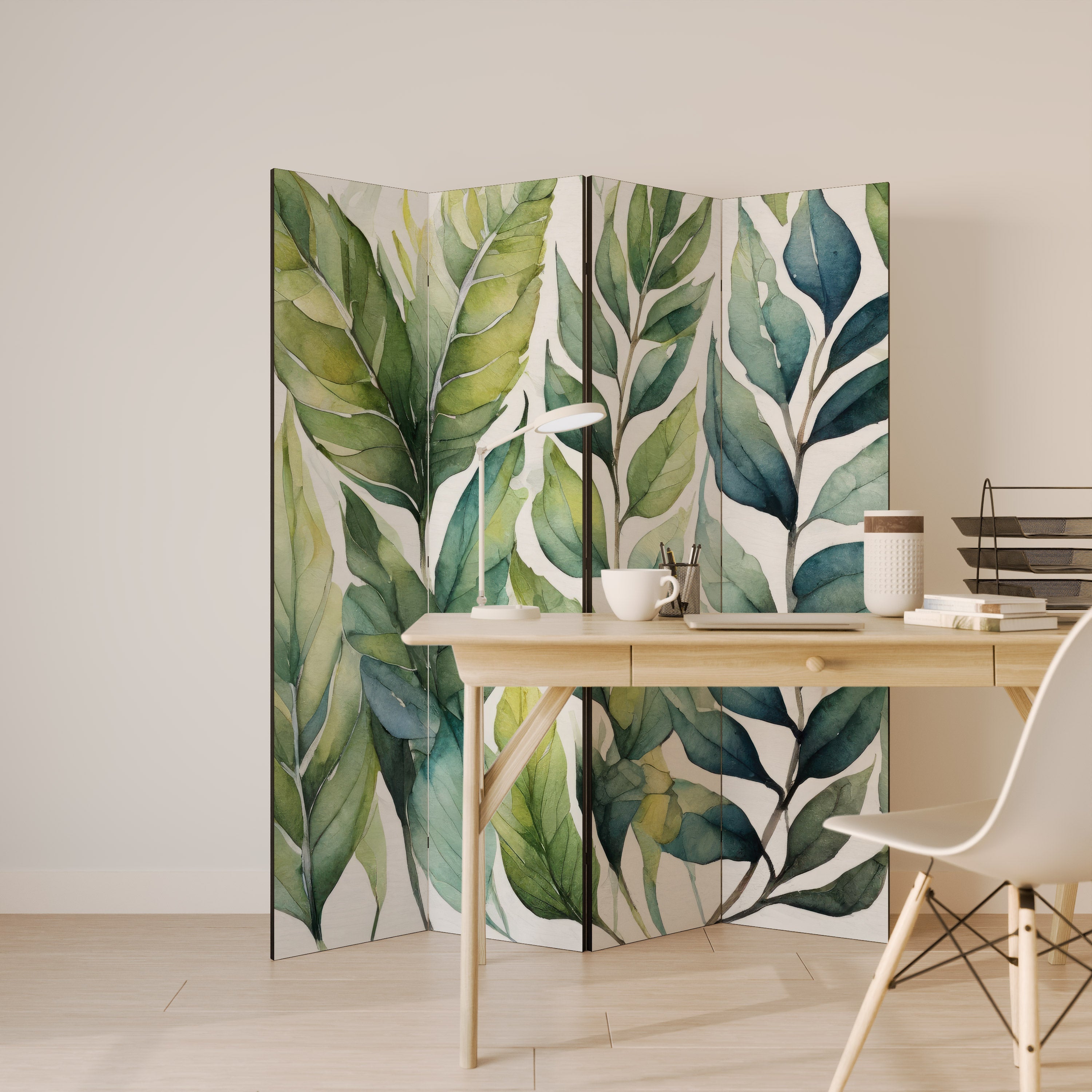 VERDURE SCAPE Dekorativ rumsavdelare med 4 paneler